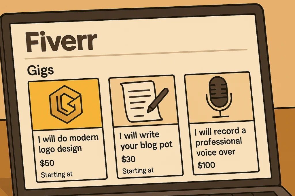 Best Freelance Platforms for Beginners and Pros Fiverr gig listings for creative freelance services