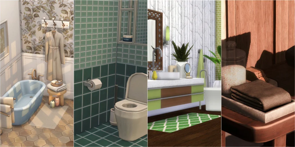 Top Sims 4 Furniture Mods & CC Packs to Transform Your Builds Bathroom CC Sets to Refresh Your Spaces