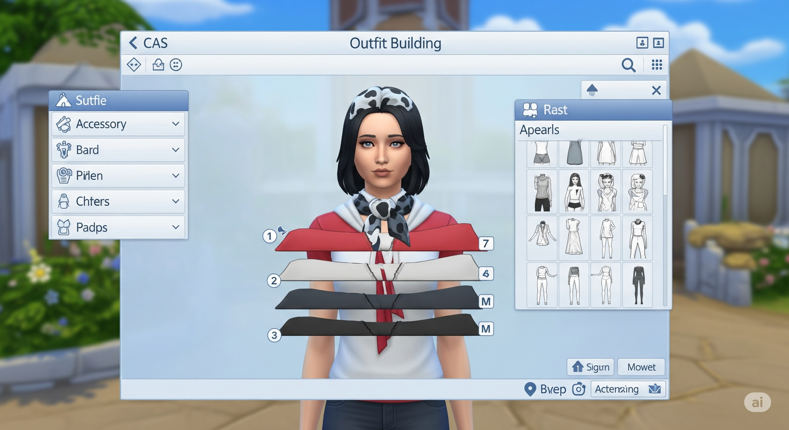 Top 30 Summer Looks You’ll Want to Try in The Sims 4 Create-a-Sim screen showing how to build a summer outfit