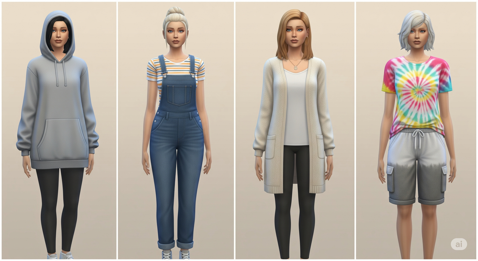 Top 23 Casual Outfits for Effortless Style and Comfort in The Sims 4 Sims 4 casual outfit styles for different moods