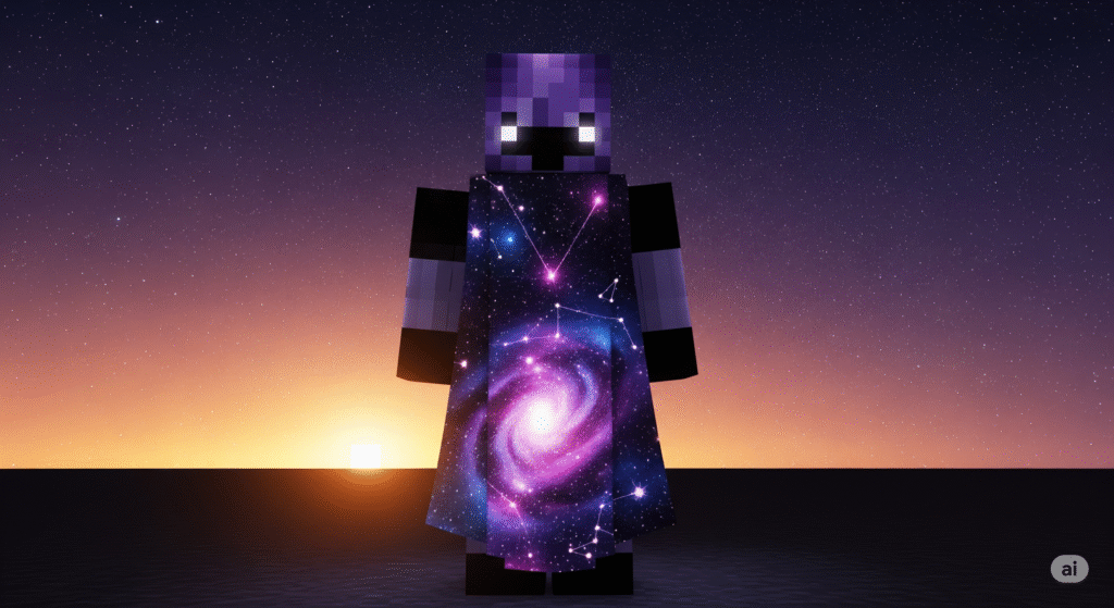 Top Trending Minecraft Skins to Customize Your Avatar in 2025 (Best 26 Picks) Void Traveler Minecraft skin under shaders