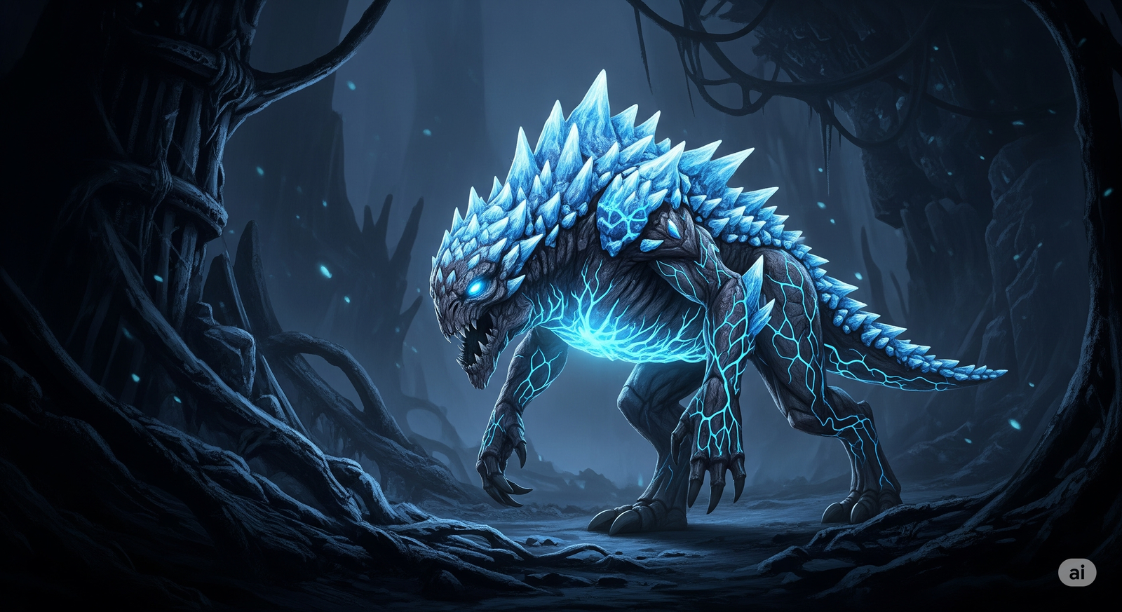 Top Trending Minecraft Skins to Customize Your Avatar in 2025 (Best 26 Picks) Frostbitten Warden skin glowing in Deep Dark biome