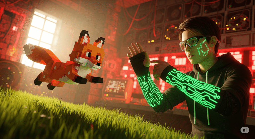 Top Trending Minecraft Skins to Customize Your Avatar in 2025 (Best 26 Picks) Pixel Fox and Urban Hacker Minecraft skins side-by-side