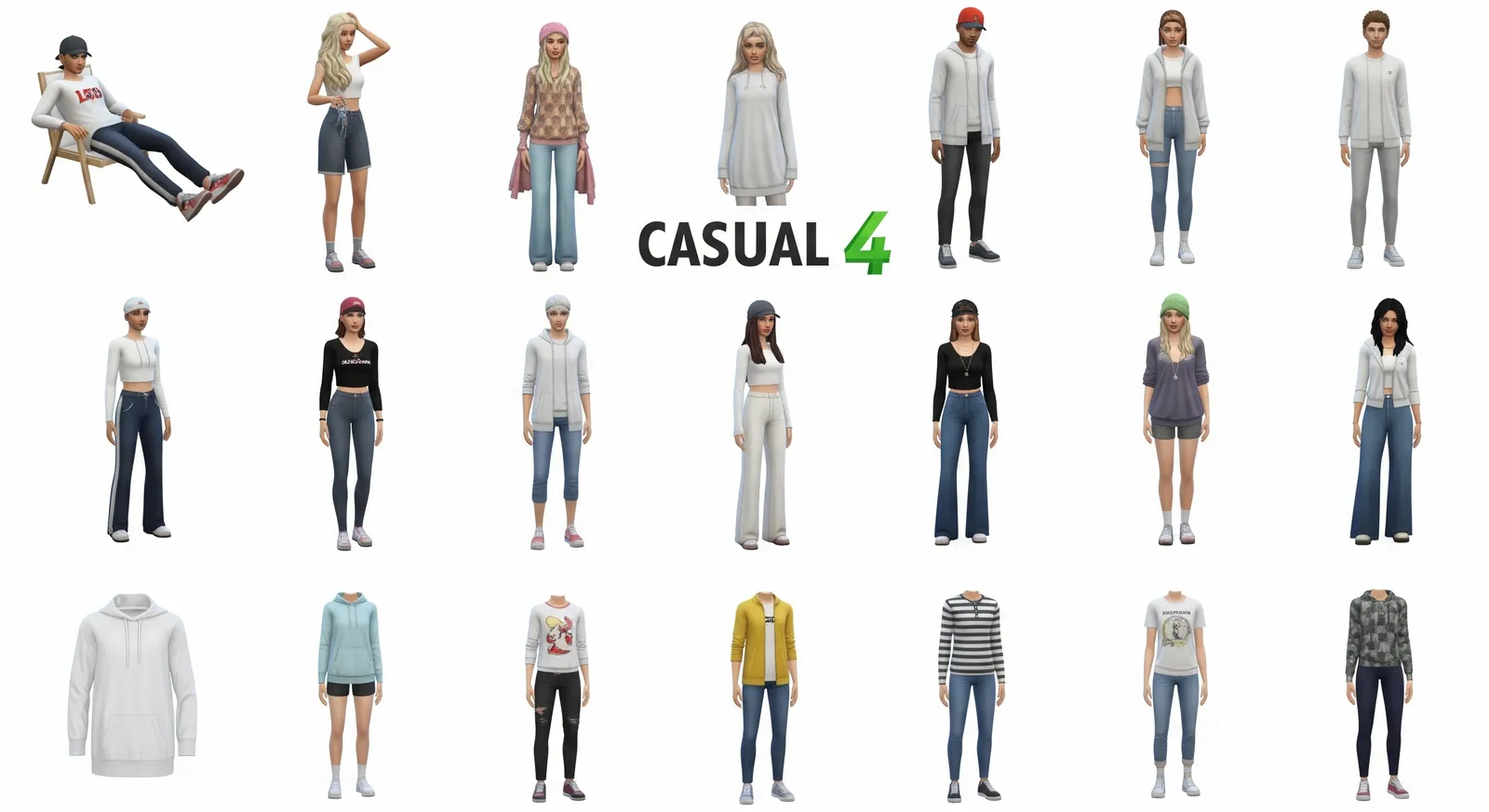 Top 23 Casual Outfits for Effortless Style and Comfort in The Sims 4 